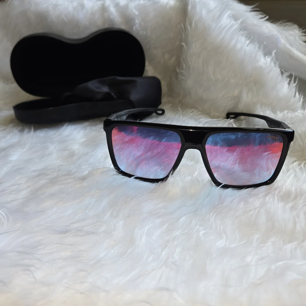 Carrera Unisex Women's Sunglasses Rare Blue Shaded Red Lense Festival Edition